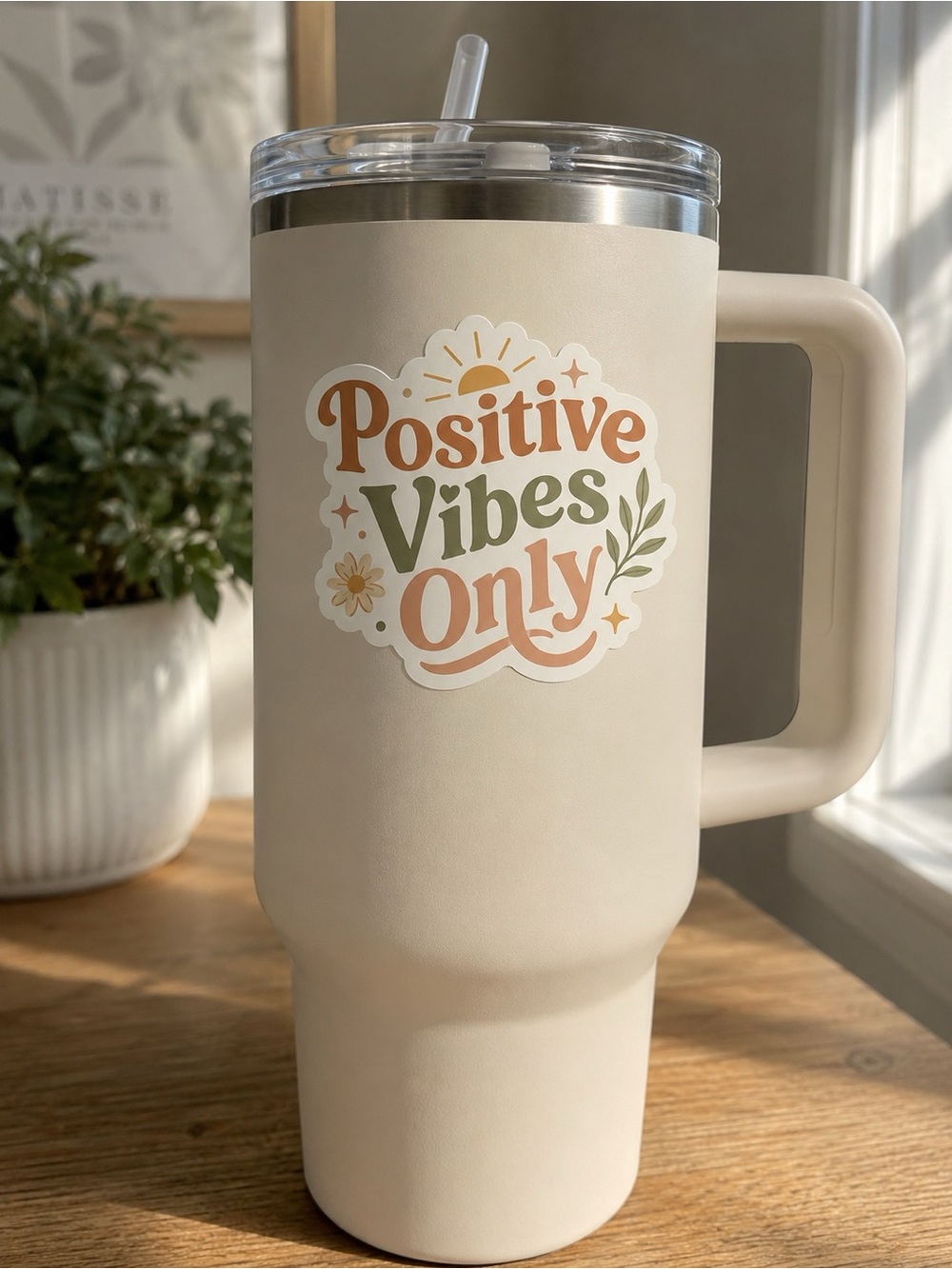 Positive Vibes Only Sticker - Picture 3 of 3